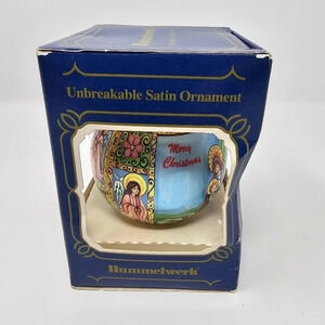 Hummelwerk Satin Christmas Ornament- Nativity Merry Christmas Jesus Mary Joseph